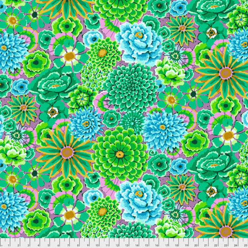 Enchanted Green Stash Kaffe Fassett Collective Free Spirit Cotton Fabric
