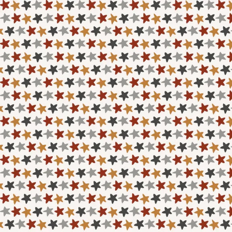Water Babies Tossed Stars Ivory White Sugarly Designs Studio E Cotton Fabric