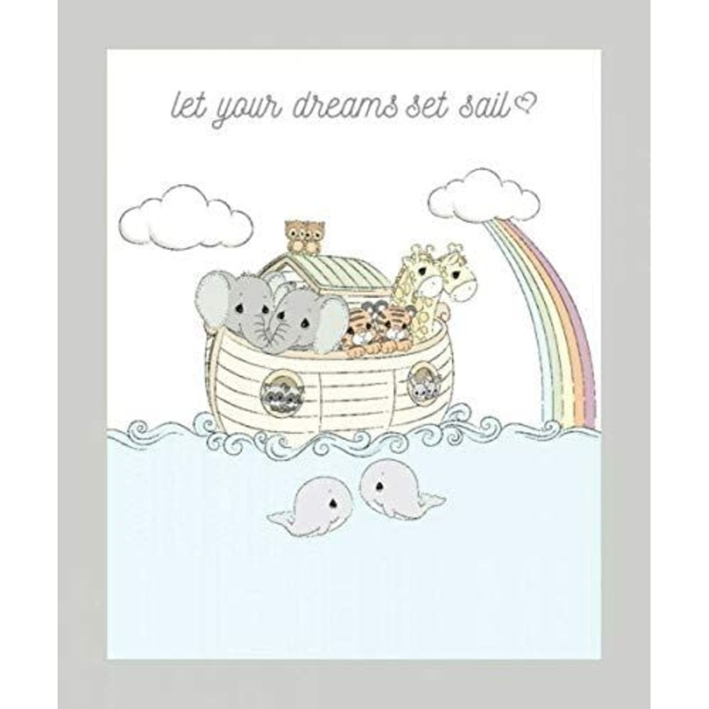 Noah's Ark Precious Moments Infant Baby Panel 36" White Springs Creative Cotton Fabric