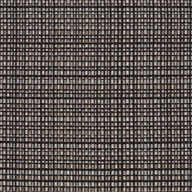 Tattersall Reverse Flannel Umber Gray Upholstery Fabric