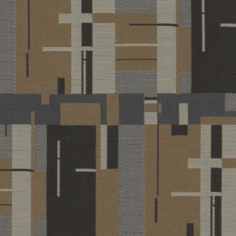 Remnant of Birch Bark Plaid Swallow Brown Upholstery Fabric