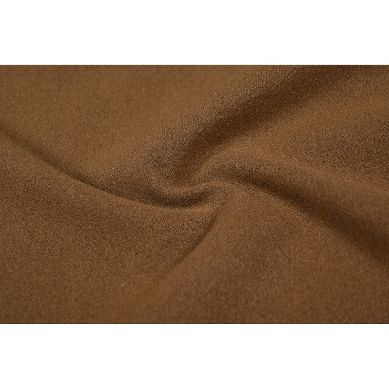Brown Plain Viscose Polyester Blend Felt Fabric