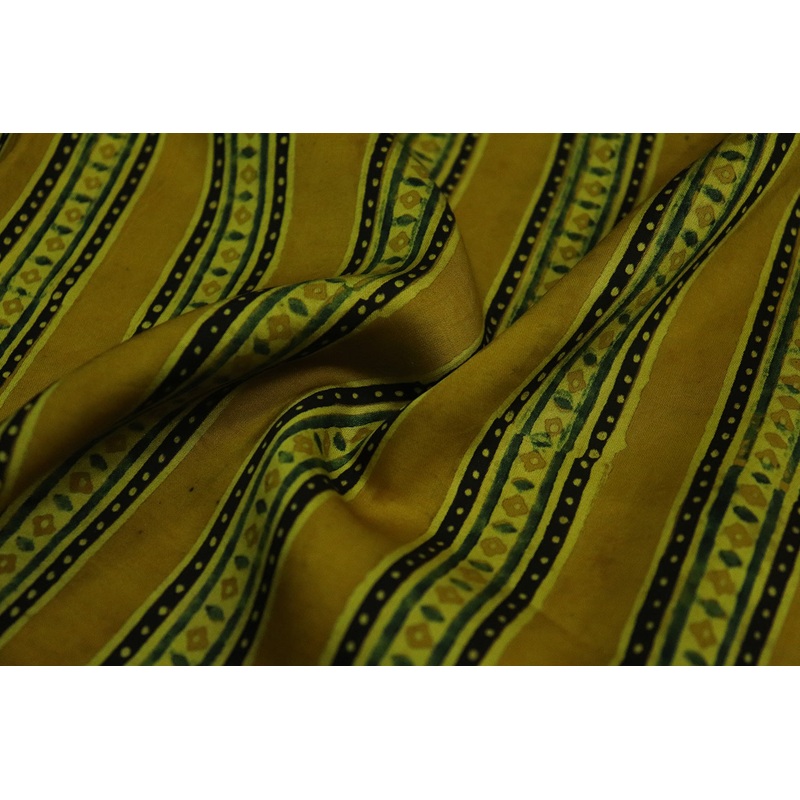 Multicolor Stripes Modal Satin Fabric