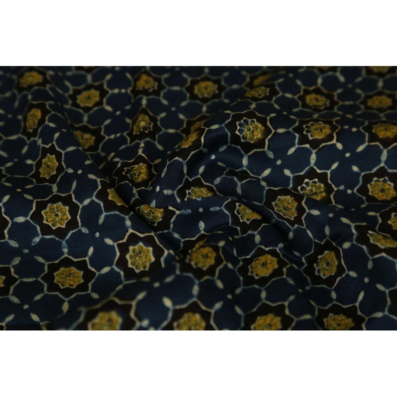Multicolor Traditional Modal Satin Fabric