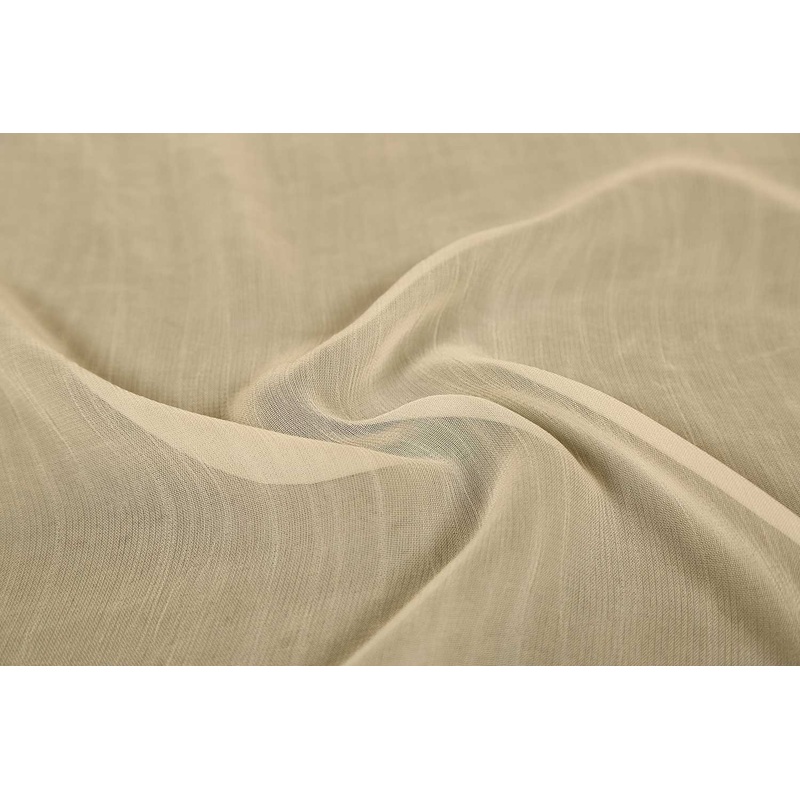Cream Plain Georgette Viscose Fabric