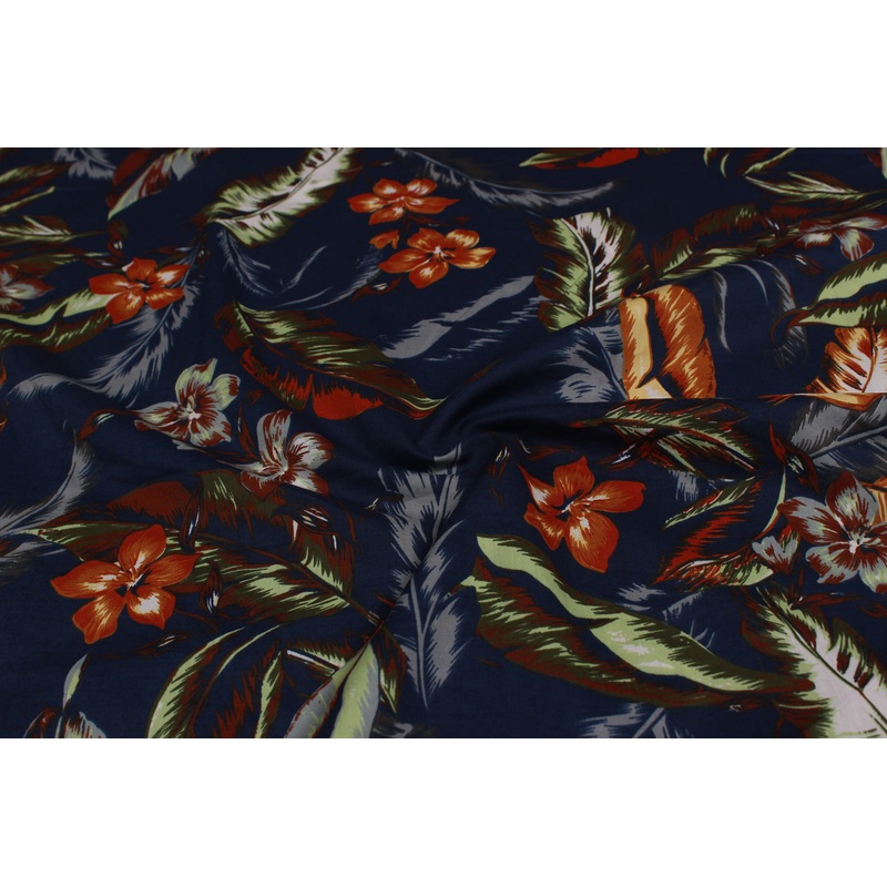 Multicolor Floral Rayon Fabric