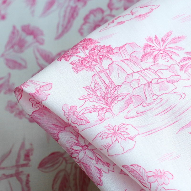 Delft Lagoon Pink - Liberty Tana Lawn