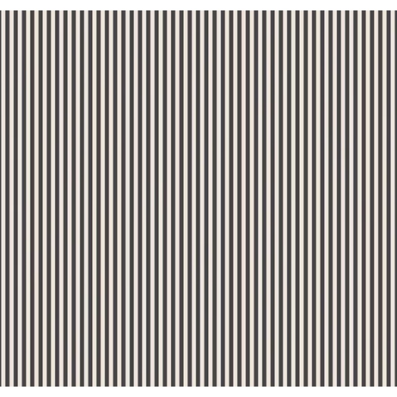 1/8" Stripe On Ivory-Charcoal C505-CHARCOAL