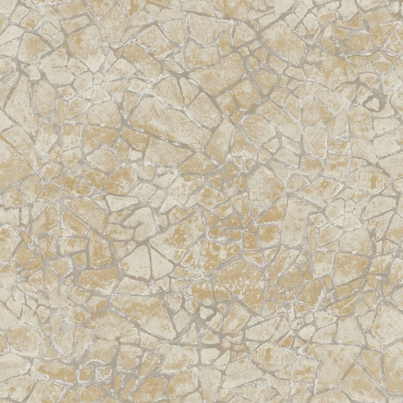 Seabrook Designs Starkweather Gold Gray Wallpaper