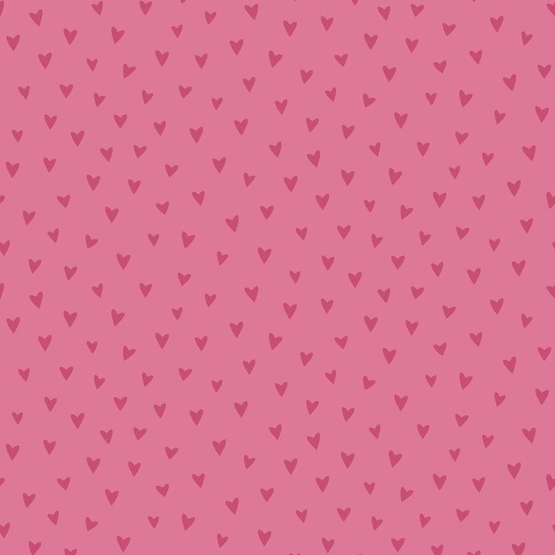 Seabrook Designs Sparkle Heart Hot Pink Glitter Wallpaper