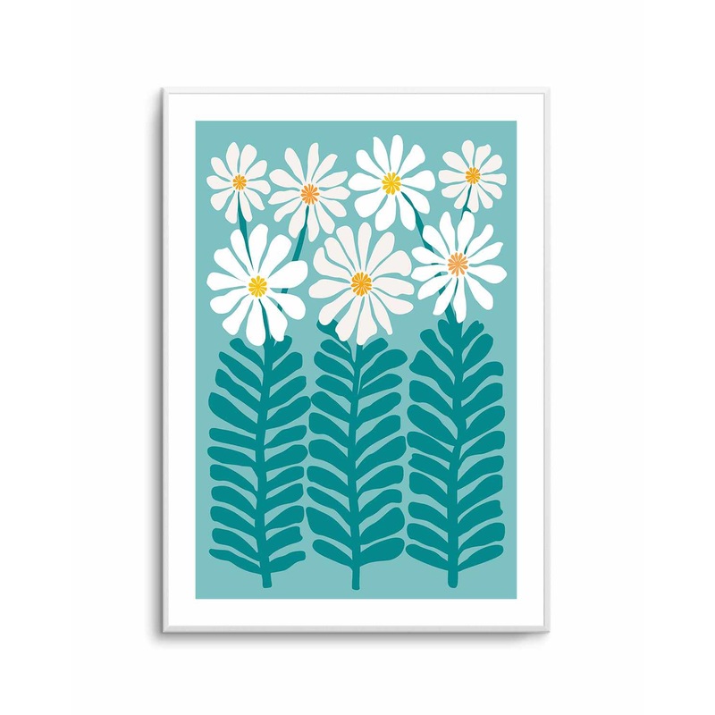 80s Floral 2b by Kristian Gallagher | Art Print