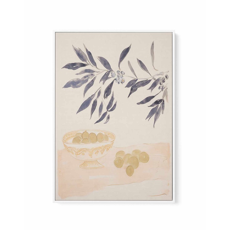 Tuscan Olives | Framed Canvas Art Print