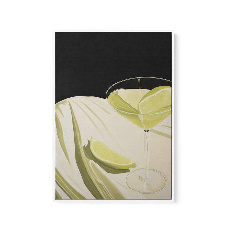 70s Cocktails I | Framed Canvas Art Print