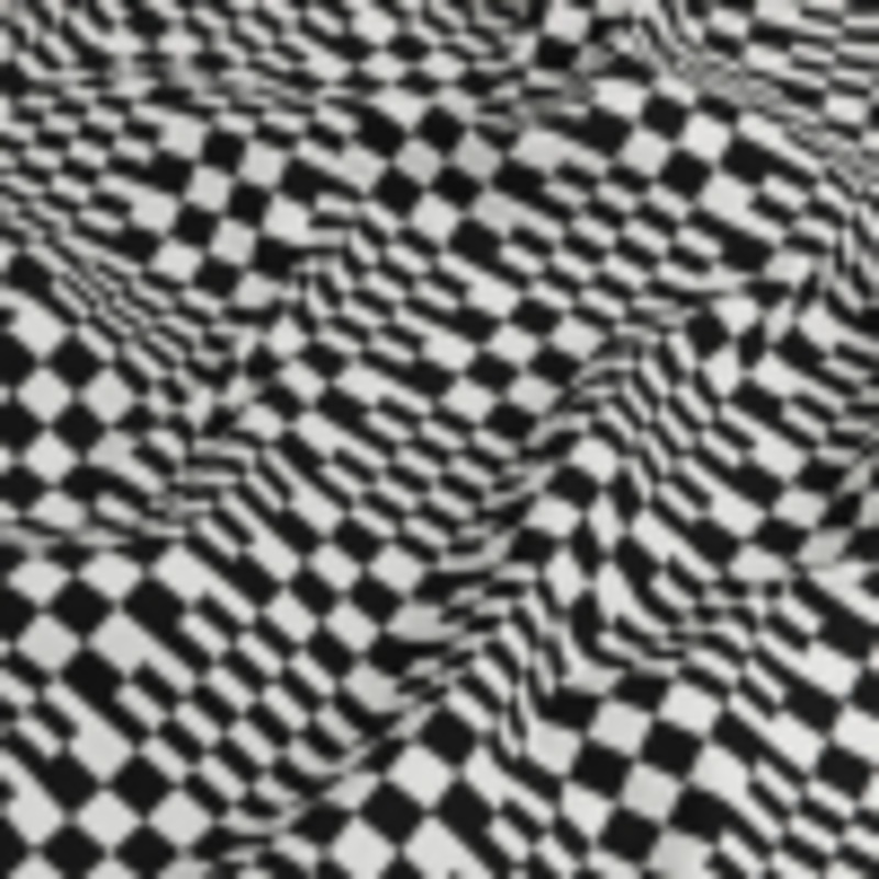 Trina Turk Black and White Geometric Stretch Cotton Double Cloth