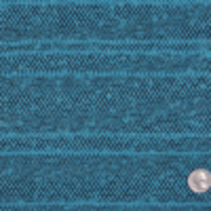 Aqua and Black Slubbed Polyester Woven