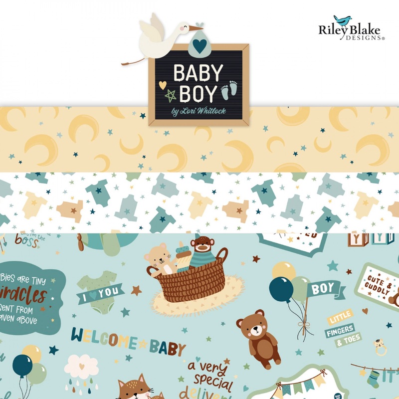 Baby Boy by Lori Whitlock  - 2.5" Strips - Special Order (Estimated Arrival - October 2025)