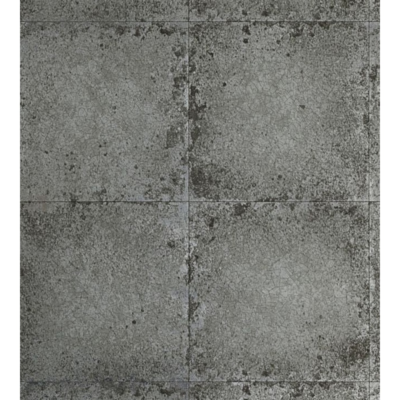 Lustre Tile Wallpaper - Pewter - ZTOT312830 - Zoffany