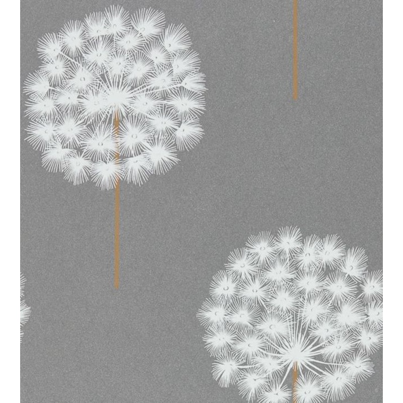Amity Wallpaper - Pewter/Brass - HPUT111888 - Harlequin