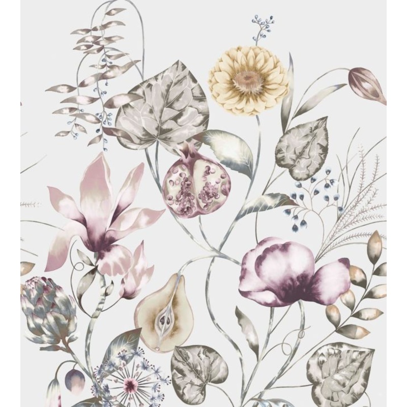 Quintessence Wallpaper - Ochre / Olive / Heather - HSTO111488 - Harlequin