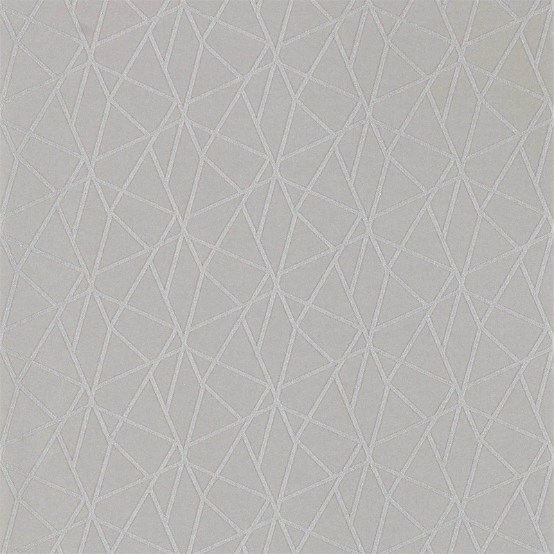 Zola Shimmer Wallpaper - Steel - HMWF111976 - Harlequin