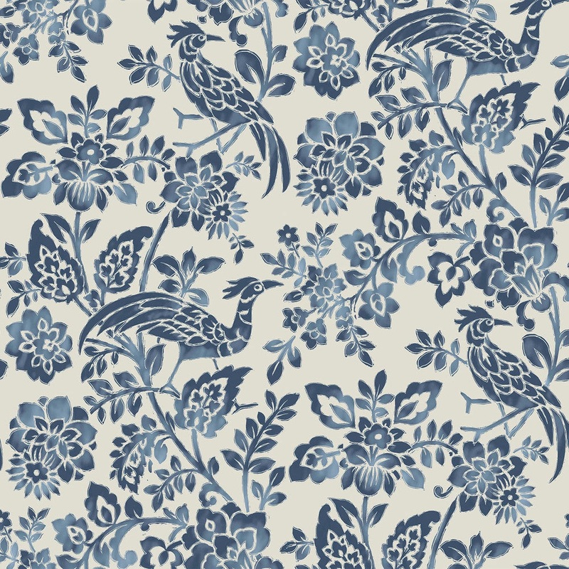 Adain Palace Wallpaper - Dark Seaspray Blue