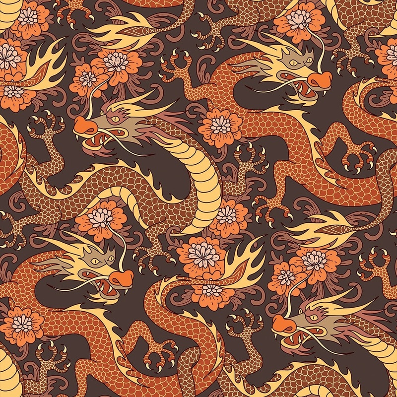 Year of the Dragon Wallpaper - Spicy Oranges