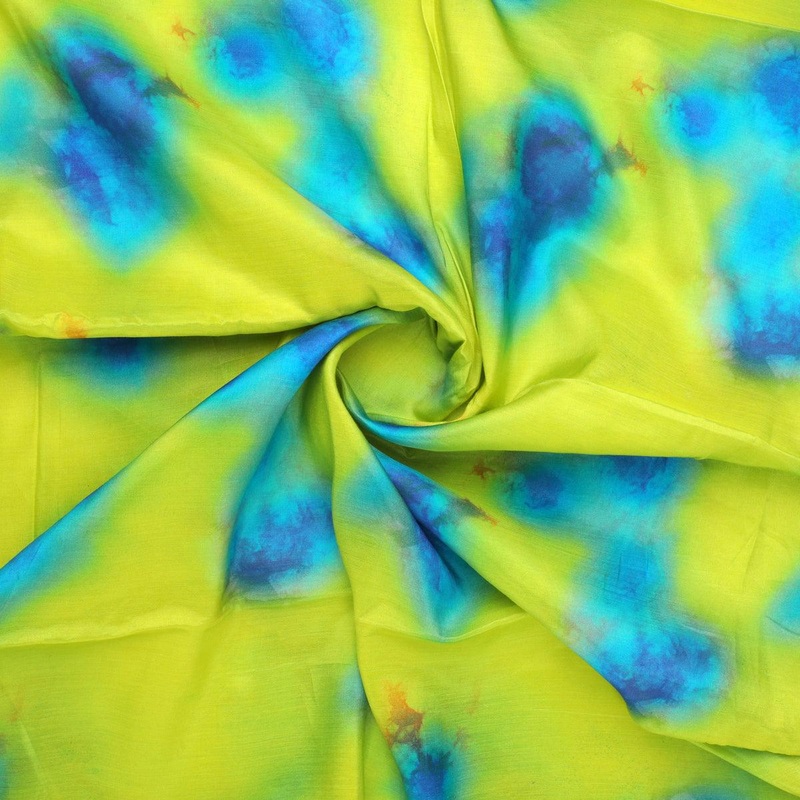 Watercolour Southern Platyfish Colour Digital Printed Fabric - Pure Muslin