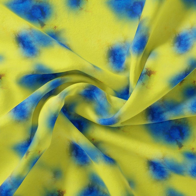 Watercolour Southern Platyfish Colour Digital Printed Fabric - Weightless