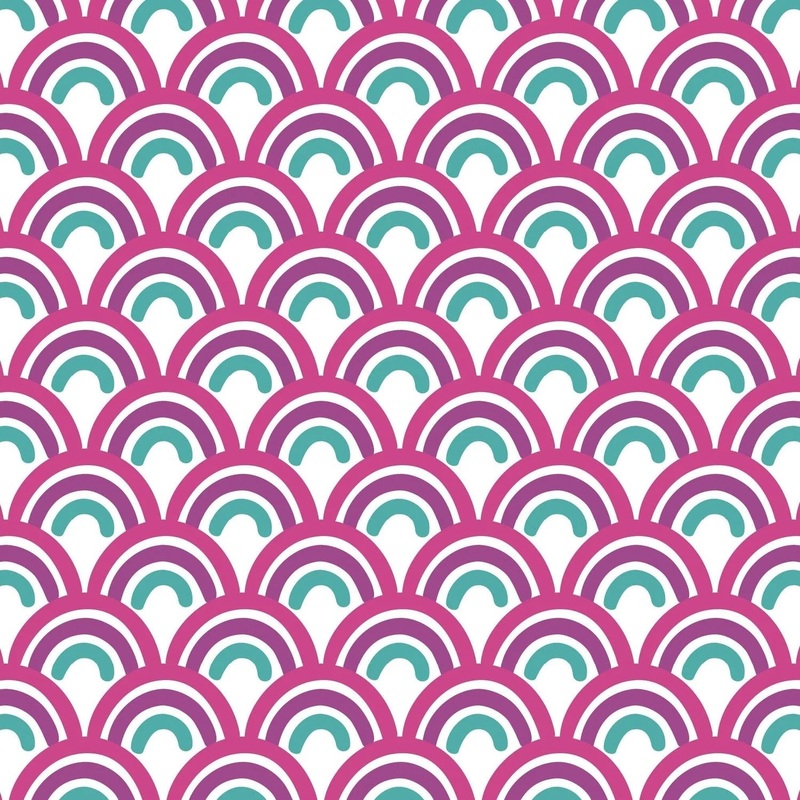 $5/yard $35/BOLT Mini Rainbow White