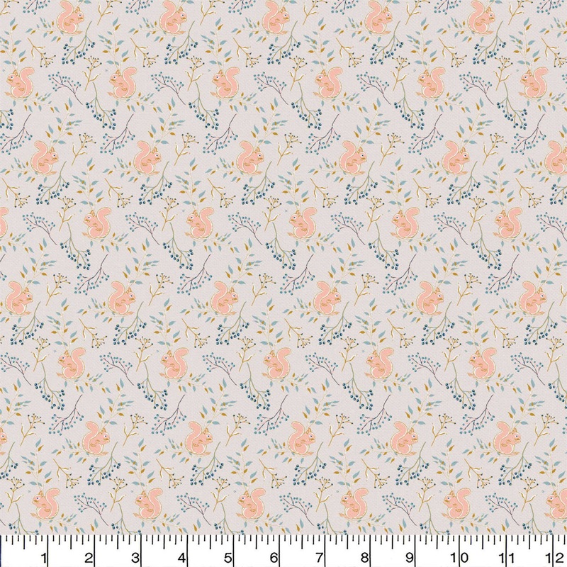 $5/yard  $35/Bolt Squirrel Cream