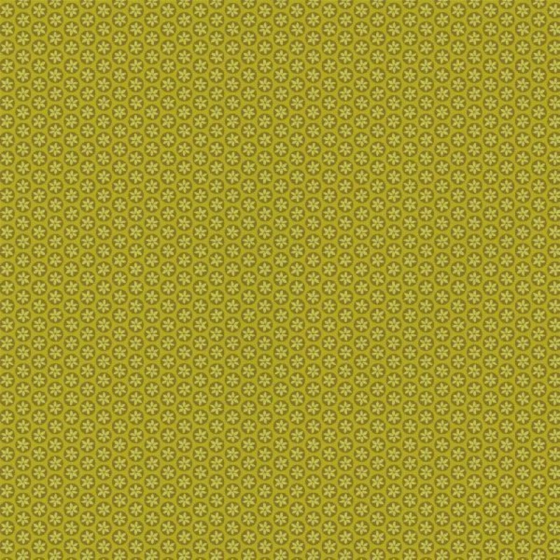 $5/yard Daisy Dot Green Chartreuse
