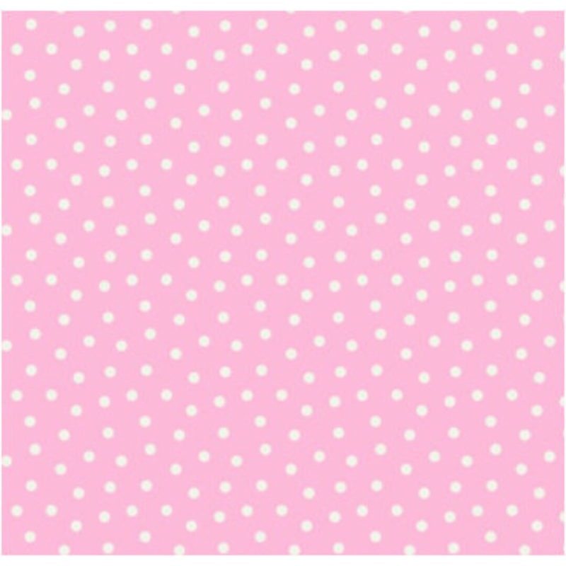 $5/yard Medium Pink with White Dots