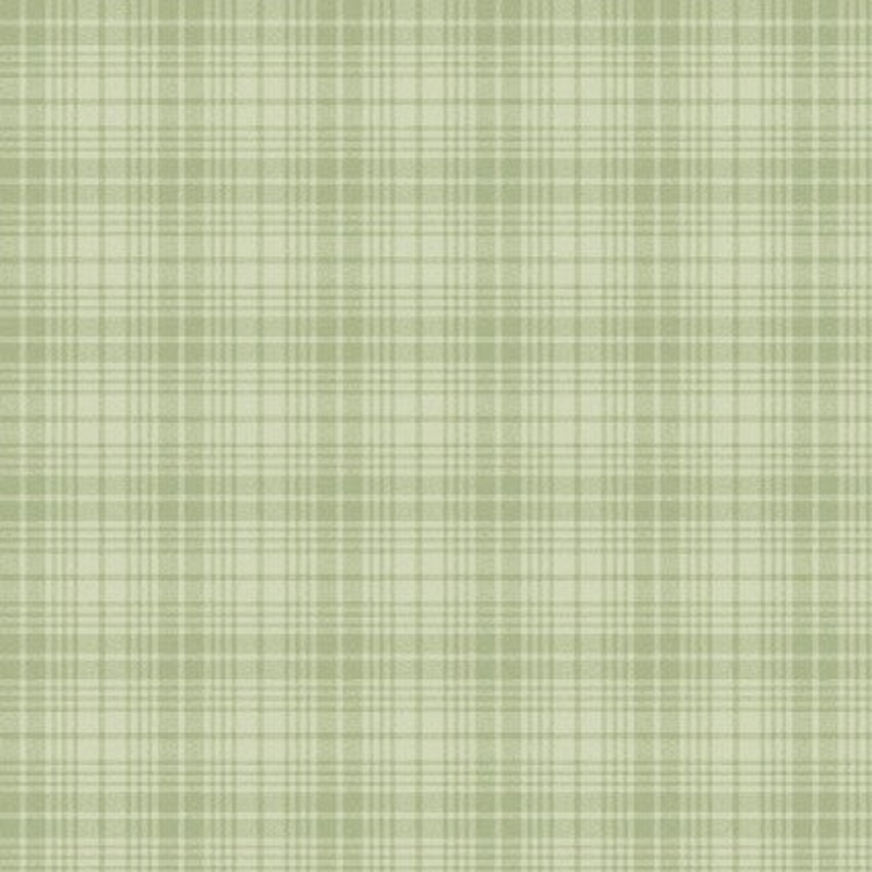 Benartex A Wooly Garden Plaid Light Green 9615-04