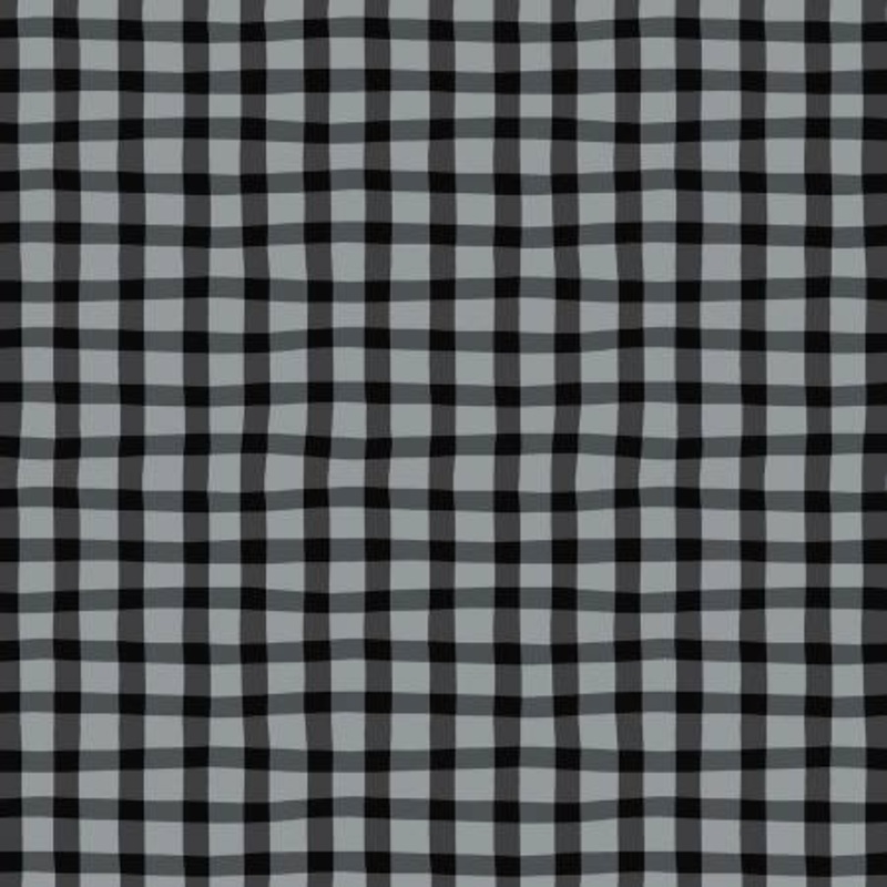 Windham Fabrics A to Zoo Loose Gingham Black 52214-2