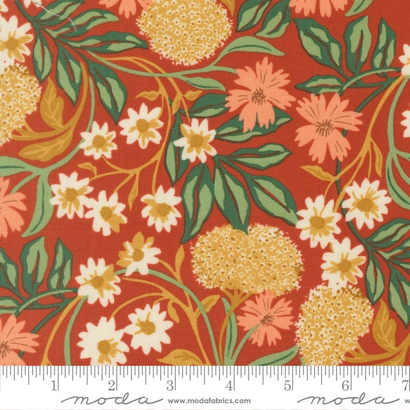 Brookside - Forage in Terra Cotta - 1 Canoe 2 - Moda
