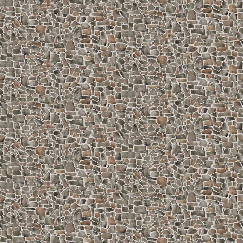 Bear Necessities - Field Stones in Grey Multi - Deborah Edwards - Northcott