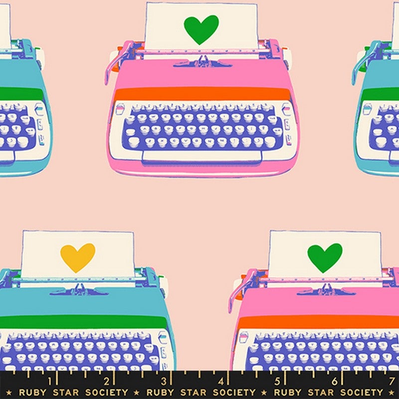 Best Day Ever - Typewriters in Vintage Pink - Melody Miller - Ruby Star Society