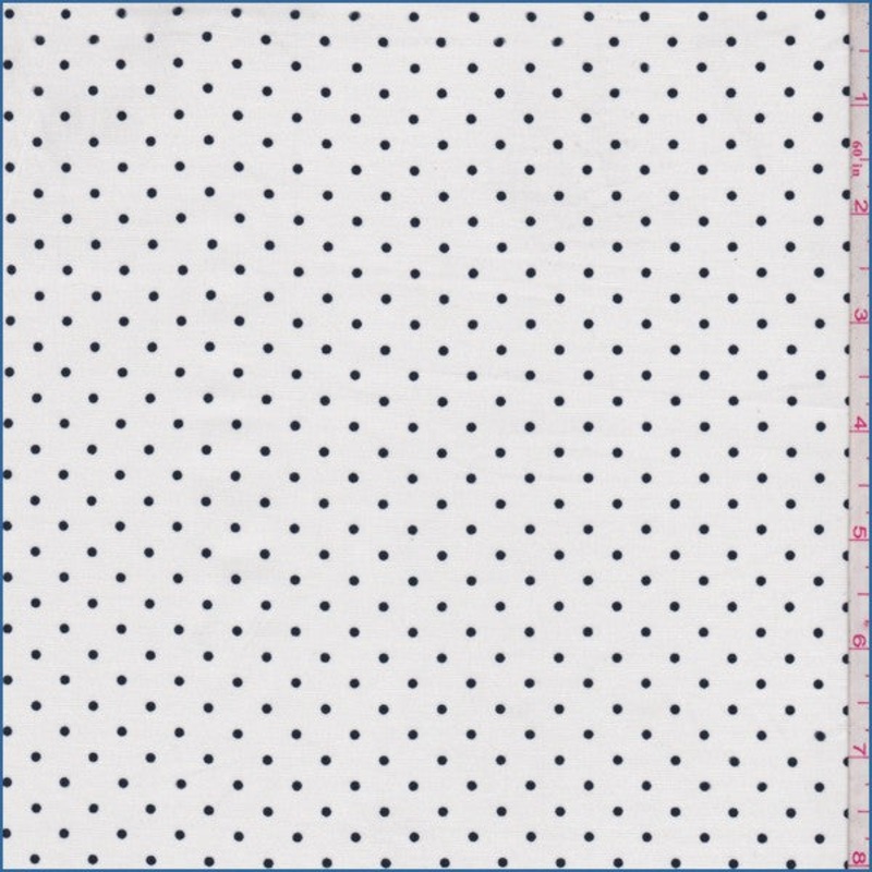 White/Black Dot Cotton Fabric