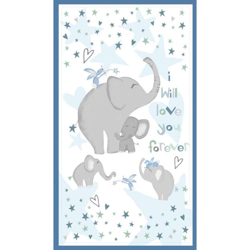 P360 - Safari Lullaby Quilt Fabric - Large Panel in Multi - 3060 36261 194 - SOLD AS A 24" PANEL