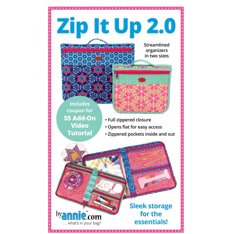 Zip It Up 2.0 Pattern from By Annie - PBA252-2
