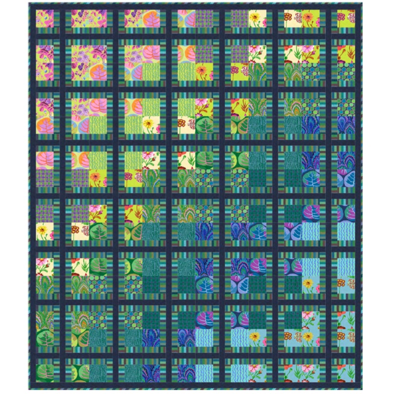 Bento Box Cool Quilt Kit - featuring Kaffe Fassett Collective February 2025 - BENTO-KIT
