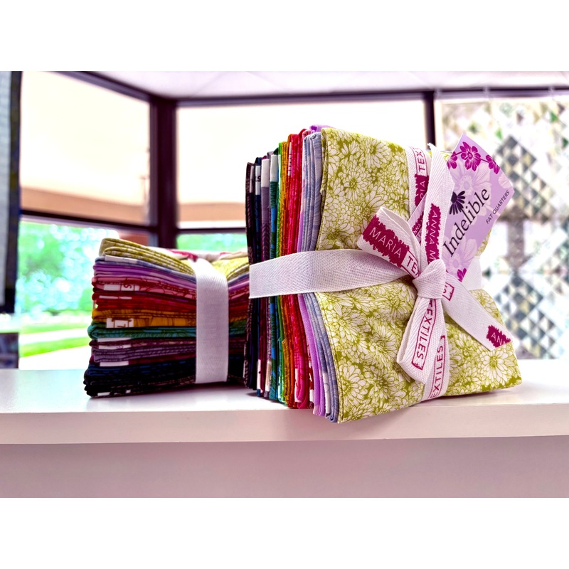Indelible Quilt Fabric by Anna Maria Parry - 18 piece Fat Quarter Bundle - FQINDEL 18-10