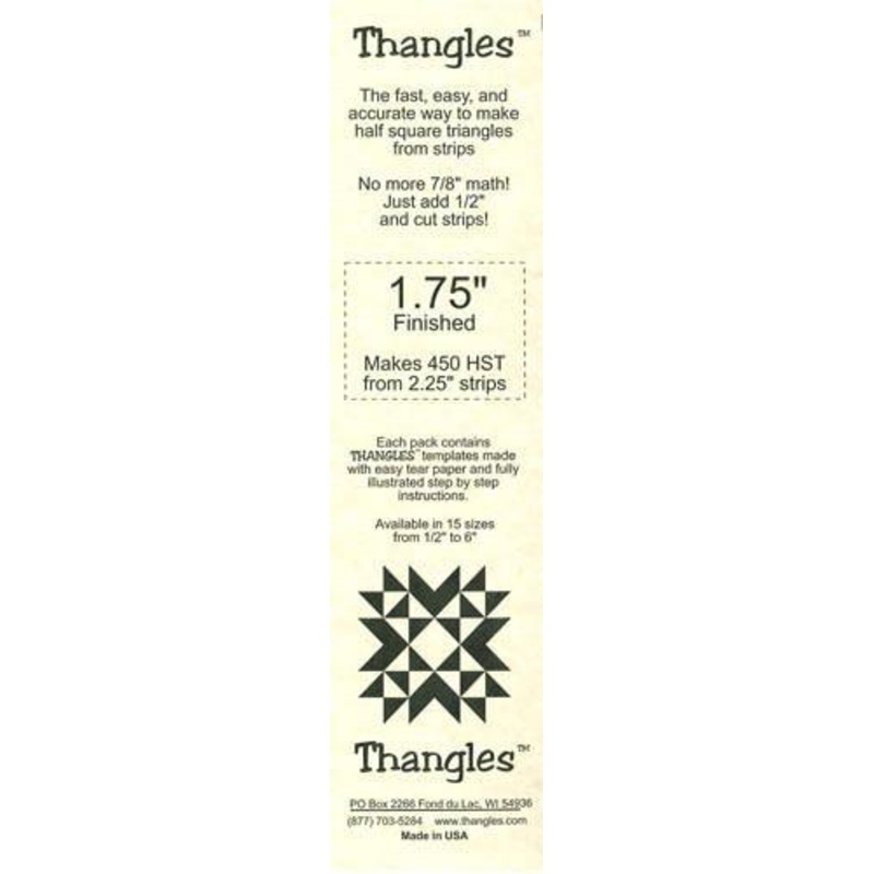 THNG Thangles Template 1.75" Finished - 01.75