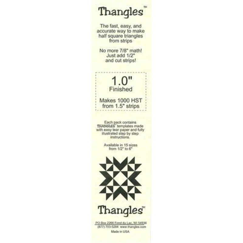 THNG Thangles Template 1" Finished - 01.00
