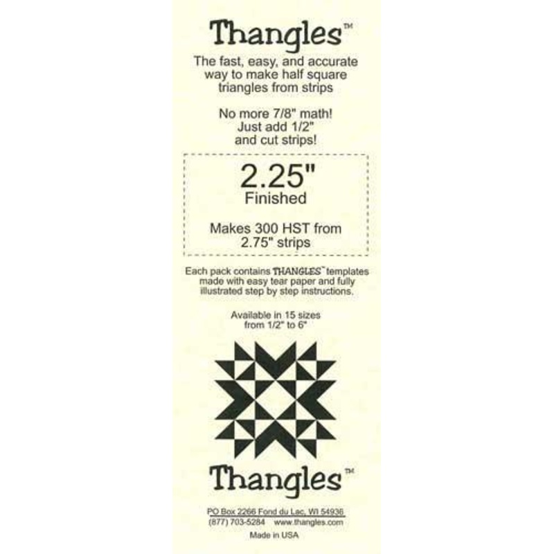 THNG Thangles Template 2.25" Finished - 02.25