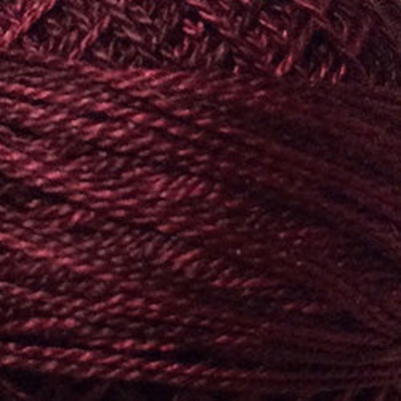 Valdani O78 Aged Wine Variegated  - Perle/Pearl Cotton Size 12, 109 yard ball - PC12-O78