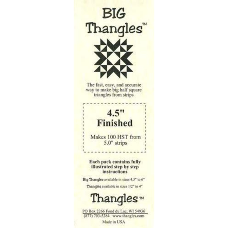 THNG Big Thangles Template 4.5" Finished - 04.50