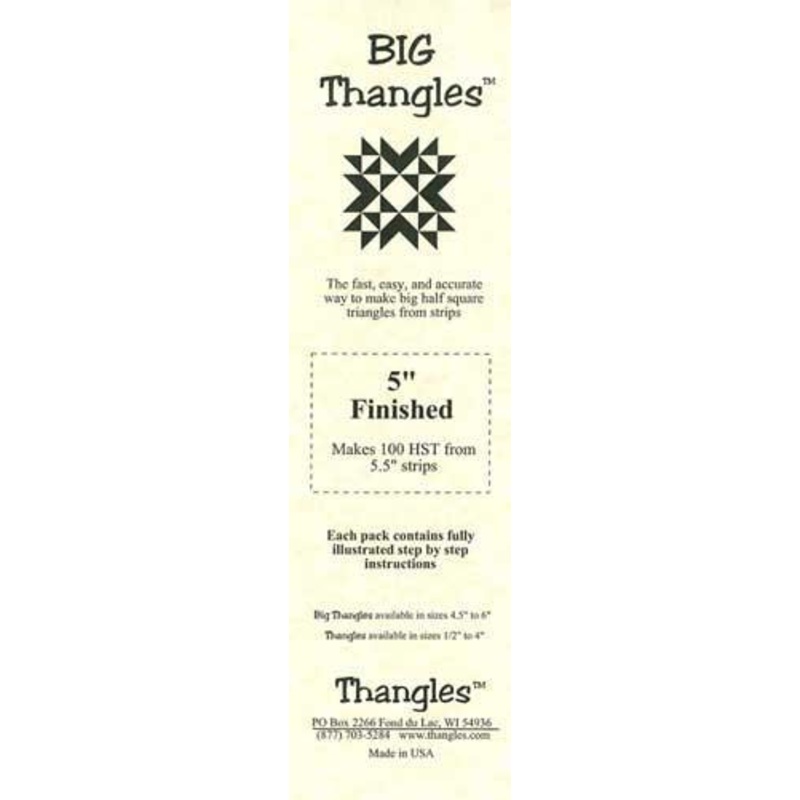 THNG Big Thangles Template 5" Finished - 05.00