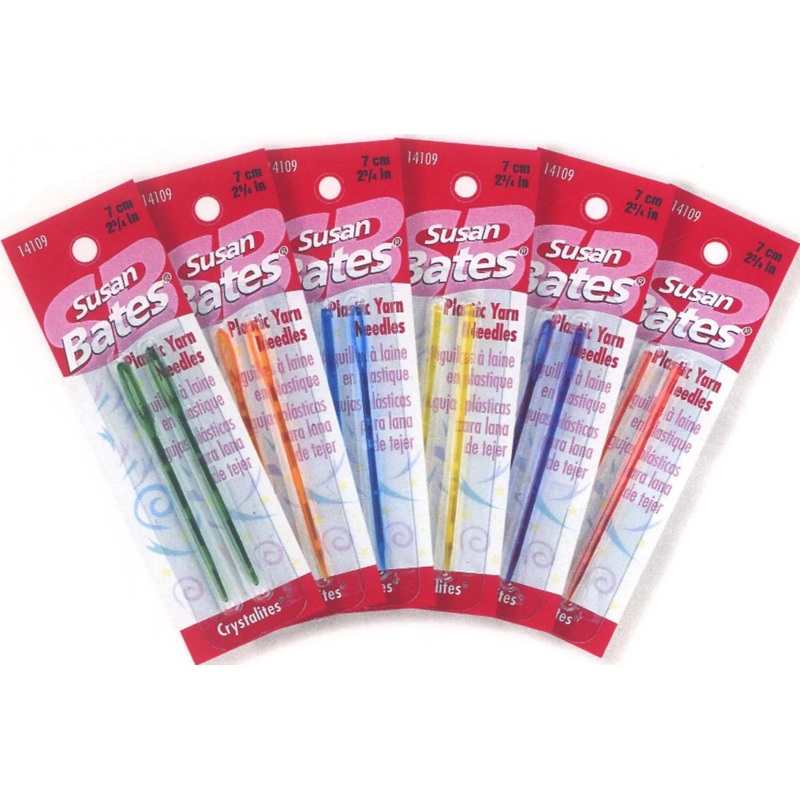 Susan Bates Crystalites Plastic Yarn Needles - 14109
