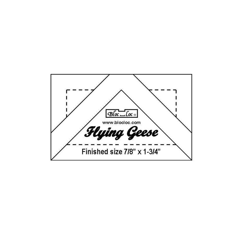 Bloc Loc Flying Geese Square Up Ruler 7/8 x 1.75 Inch